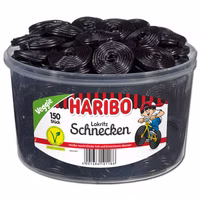 Haribo Lakritz-Schnecken, Rotella, Lakritz, 150 Stück Haribo Lakritz-Schnecken, Rotella, Lakritz, 150 Stück Bild 1