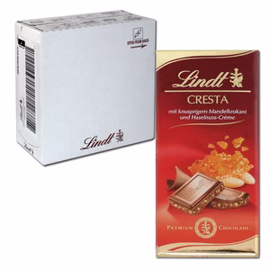 Lindt Cresta Schokolade, 12 Tafeln je 100g Lindt Cresta Schokolade, 12 Tafeln je 100g Bild 1