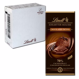 Lindt Edelbitter Mousse Chocoladen-Trüffel 150g 13 Tafeln Lindt Edelbitter Mousse Chocoladen-Trüffel 150g 13 Tafeln Bild 1