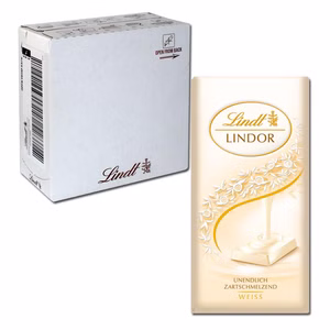Lindt Lindor weisse Schokolade 100g 12 Tafeln Bild 1