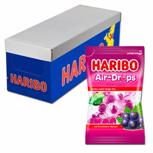 Haribo Air-Drops Fresh Cassis 12 Beutel je 100g Haribo Air-Drops Fresh Cassis 12 Beutel je 100g Bild 1