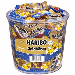 Haribo Goldbären Gute Nacht Minibeutel, 100 Btl Bild 1