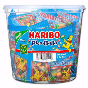 Haribo Pico-Balla Minibeutel, Fruchtgummi, 90 Beutel Haribo Pico-Balla Minibeutel, Fruchtgummi, 90 Beutel Bild 1