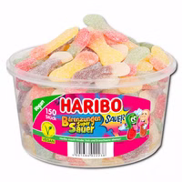 Haribo Bärenzungen Super Sauer, Fruchtgummi, 150 Stück Haribo Bärenzungen Super Sauer, Fruchtgummi, 150 Stück Bild 1