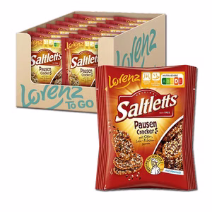 Lorenz Saltletts Pausen Cracker, Laugengebäck, 20 Beutel je 40g Lorenz Saltletts Pausen Cracker, Laugengebäck, 20 Beutel je 40g Bild 1