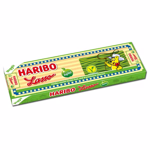Haribo Lasso Apfel, Konfekt-Schlangen 65 cm, 50 Stück Bild 1
