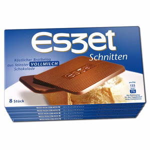 Eszet Schnitten Vollmilch Schokolade 20 Packungen je 75g Bild 1