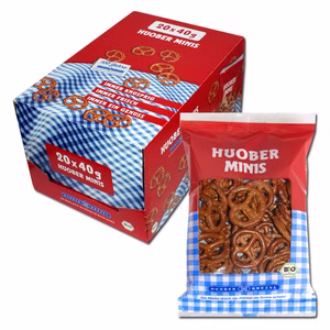 Huober Bio Mini-Brezel, Laugengebäck, 20 Beutel je 40g Huober Bio Mini-Brezel, Laugengebäck, 20 Beutel je 40g Bild 1
