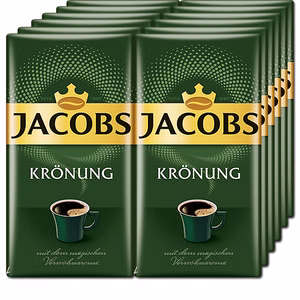 Jacobs Krönung, Kaffeepulver, 12 Packungen je 500g Jacobs Krönung, Kaffeepulver, 12 Packungen je 500g Bild 1