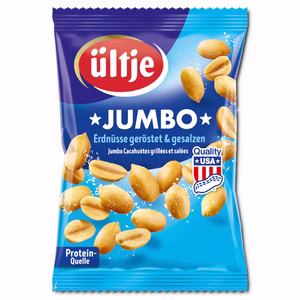 Ültje Jumbo Erdnüsse, geröstet und gesalzen, 200g Beutel Bild 1