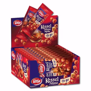 Ültje Kesselnüsse Paprika, Erdnüsse im Teig, 20 Beutel je 40g Ültje Kesselnüsse Paprika, Erdnüsse im Teig, 20 Beutel je 40g Bild 1