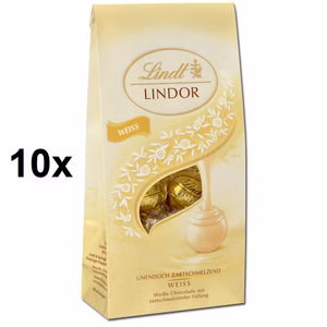 Lindt Lindor Kugeln weiss, Praline, 10 Beutel je 100g Lindt Lindor Kugeln weiss, Praline, 10 Beutel je 100g Bild 1