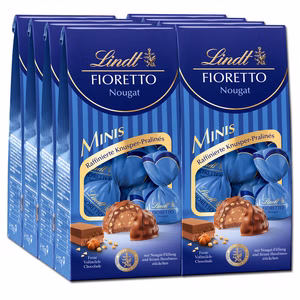 Lindt Fioretto Minis Nougat, Pralinen, 8 Packungen je 115g Lindt Fioretto Minis Nougat, Pralinen, 8 Packungen je 115g Bild 1