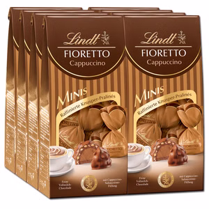 Lindt Fioretto Minis Cappuccino, Pralinen, 8 Packungen je 115g Lindt Fioretto Minis Cappuccino, Pralinen, 8 Packungen je 115g Bild 1
