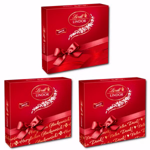 Lindt Lindor Kugeln Milch in einer Präsent Box, 8 Stück Lindt Lindor Kugeln Milch in einer Präsent Box, 8 Stück Bild 1