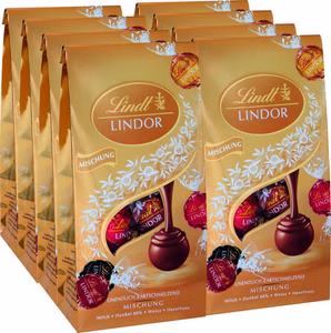 Lindt Lindor Kugel Mix, Praline, 137g Mischbeutel, 8 Stück Lindt Lindor Kugel Mix, Praline, 137g Mischbeutel, 8 Stück Bild 1