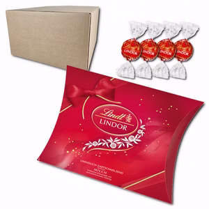 Lindt Lindor Kugeln Milch, Pralinen, 4 Kissenpackungen