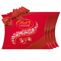 Lindt Lindor Kugeln Milch, Pralinen, 4 Kissenpackungen Lindt Lindor Kugeln Milch, Pralinen, 4 Kissenpackungen Bild 1