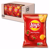 Lay's Red Paprika, Kartoffelchips, 20 Beutel je 35g Lay's Red Paprika, Kartoffelchips, 20 Beutel je 35g Bild 1