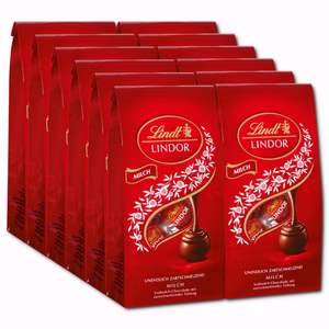 Lindt Lindor Kugeln Milch, Praline, 137g Beutel, 12 Stück Lindt Lindor Kugeln Milch, Praline, 137g Beutel, 12 Stück Bild 1
