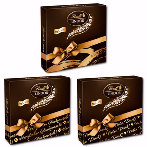 Lindt Lindor Kugeln Dark 70% in einer Präsent Box, 8 Stück Lindt Lindor Kugeln Dark 70% in einer Präsent Box, 8 Stück Bild 2