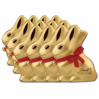 Lindt Goldhase 200g, Schokolade, 12 Stück Lindt Goldhase 200g, Schokolade, 12 Stück Bild 1