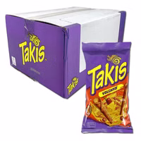 Takis Volcano, scharfe Chips, 18 Beutel je 100g Takis Volcano, scharfe Chips, 18 Beutel je 100g Bild 1