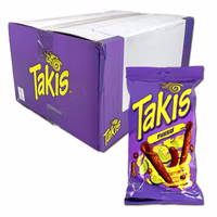 Takis Fuego, scharfe Chips, 18 Beutel je 100g Takis Fuego, scharfe Chips, 18 Beutel je 100g Bild 1