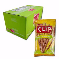 Ülker Clip Sesam Sticks, Snackgebäck, 32 Beutel je 50g Ülker Clip Sesam Sticks, Snackgebäck, 32 Beutel je 50g Bild 1