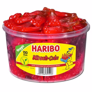 Haribo Kirsch-Cola, Fruchtgummi, 150 Stück Haribo Kirsch-Cola, Fruchtgummi, 150 Stück Bild 1