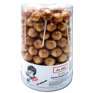 Küfa Sahne Nugat Lutscher, Lolly 100 Stück Küfa Sahne Nugat Lutscher, Lolly 100 Stück Bild 1