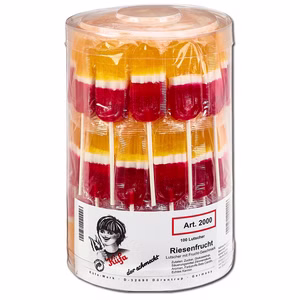 Küfa Riesen-Fruchtlutscher, Lolly, 100 Stück Küfa Riesen-Fruchtlutscher, Lolly, 100 Stück Bild 1