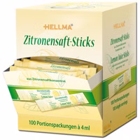 Hellma Zitronensaft Sticks 100 Stück Hellma Zitronensaft Sticks 100 Stück Bild 1