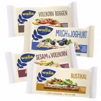 Wasa Knäckebrot Sortiment, 100 Packungen mit je 2 Scheiben Wasa Knäckebrot Sortiment, 100 Packungen mit je 2 Scheiben Bild 3