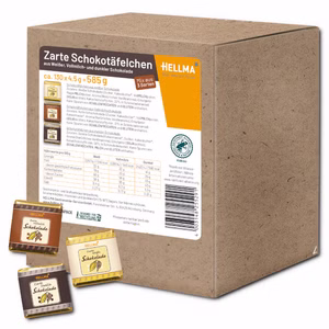 Hellma Schokotäfelchen Mix, Belgische Schokolade, 165 Stück Hellma Schokotäfelchen Mix, Belgische Schokolade, 165 Stück Bild 1