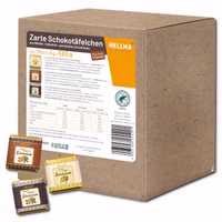 Hellma Schokotäfelchen Mix, Belgische Schokolade, 165 Stück Hellma Schokotäfelchen Mix, Belgische Schokolade, 165 Stück Bild 1
