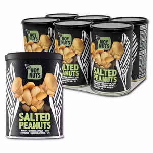 NoyNuts Salted Peanuts, Erdnüsse, 6 Dosen je 150g Bild 1
