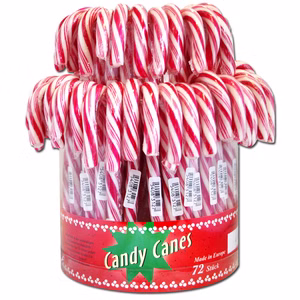 Zuckerstange Schirme gebogen, rot, weiß 72 Stück Zuckerstange Schirme gebogen, rot, weiß 72 Stück Bild 1