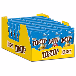 M&Ms Crispy, Schokolade, Kugeln, 30 Beutel je 128g Bild 1