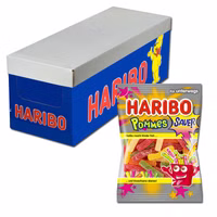 Haribo Pommes sauer, Fruchtgummi, 24 Beutel, 100g Haribo Pommes sauer, Fruchtgummi, 24 Beutel, 100g Bild 1