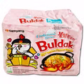 Samyang Buldak Hot Chicken Carbonara, Ramen, 5 Packungen je 130g Samyang Buldak Hot Chicken Carbonara, Ramen, 5 Packungen je 130g Bild 1