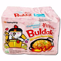 Samyang Buldak Hot Chicken Carbonara, Ramen, 5 Packungen je 130g Samyang Buldak Hot Chicken Carbonara, Ramen, 5 Packungen je 130g Bild 1