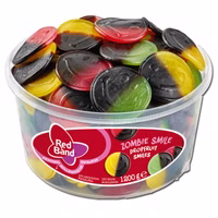 Red Band Zombie Smile, Fruchtgummi, Lakritz, 100 Stück Red Band Zombie Smile, Fruchtgummi, Lakritz, 100 Stück Bild 1