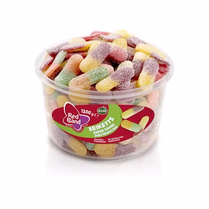 Red Band Briketts super sauer, Fruchtgummi, 200 Stück Red Band Briketts super sauer, Fruchtgummi, 200 Stück Bild 1