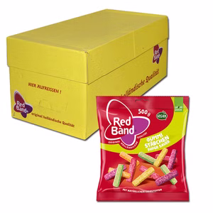 Red Band Gummi Stäbchen super sauer 12 Beutel je 500g Red Band Gummi Stäbchen super sauer 12 Beutel je 500g Bild 1
