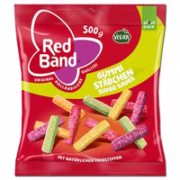 Red Band Gummi Stäbchen super sauer 12 Beutel je 500g Red Band Gummi Stäbchen super sauer 12 Beutel je 500g Bild 2