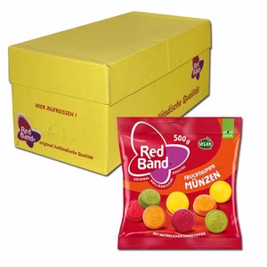 Red Band Fruchtgummi Münzen 12 Beutel je 500g Red Band Fruchtgummi Münzen 12 Beutel je 500g Bild 1