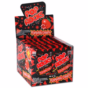 Pop Rocks Erdbeer knisterndes Brausepulver 50 Beutel Pop Rocks Erdbeer knisterndes Brausepulver 50 Beutel Bild 1
