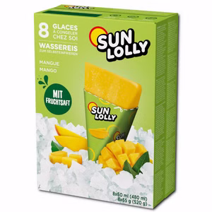 Sun Lolly Mango, Wassereis, 8 Packungen Bild 1