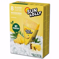 Sun Lolly Ananas, Wassereis, 8 Packungen Sun Lolly Ananas, Wassereis, 8 Packungen Bild 1